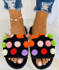 Plush Plus Size Women's Flat-Bottomed Slippers
